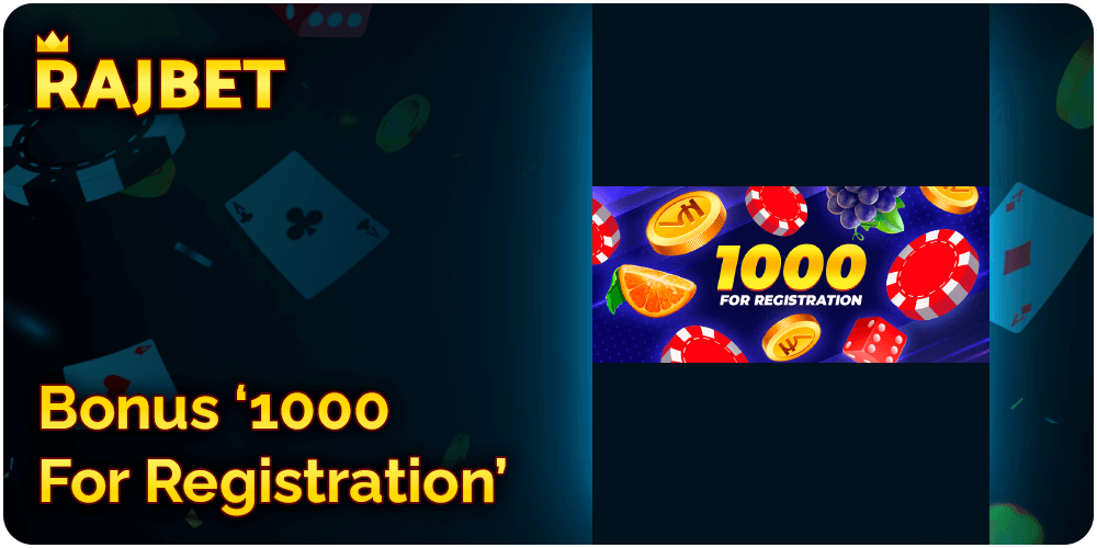 Rajbet India 1000 for registration bonus