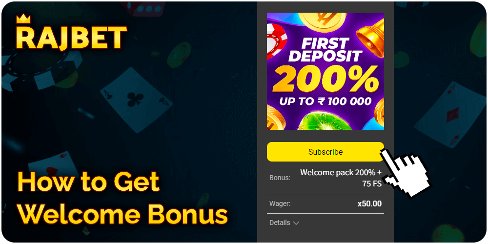 How to Get Rajbet Casino Welcome Bonus - Complete Instruction