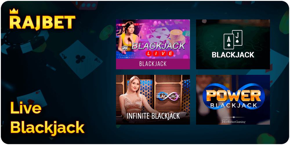 Live Blackjack at Rajbet Casino