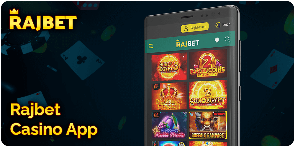 Rajbet Casino App provides full gambling experience