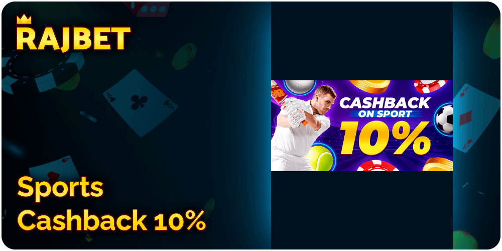 Sports Cashback 10% Rajbet Bonus